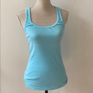 j crew tank top, light blue, never worn, size L